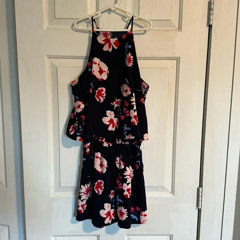MudPie Floral Romper Size XS (0-2)